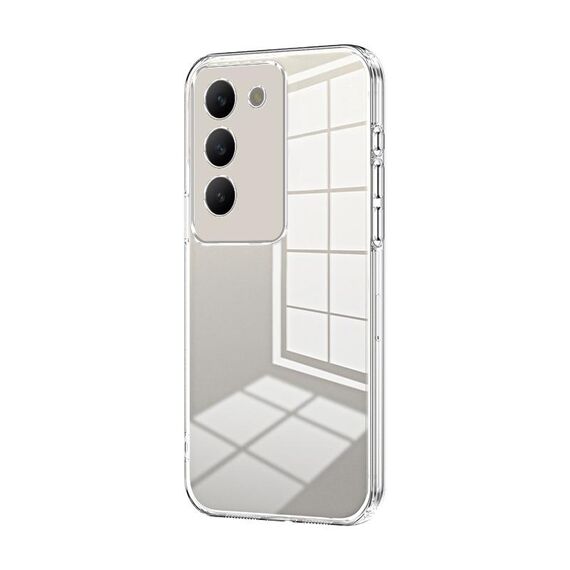 Per vivo V30 SE Custodia per telefono con foro sottile con placcatura trasparente (trasparente)
