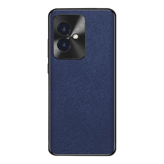Custodia per telefono in pelle PU per Honor 100 Cross Texture (blu zaffiro)