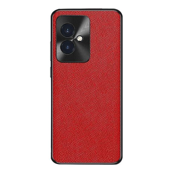 Custodia per telefono in pelle PU per Honor 100 Cross Texture (rossa)
