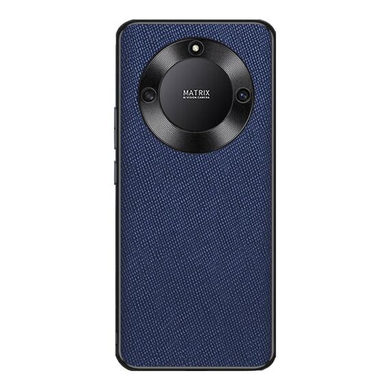 Custodia per telefono in pelle PU con trama incrociata per Honor X40 (blu zaffiro)