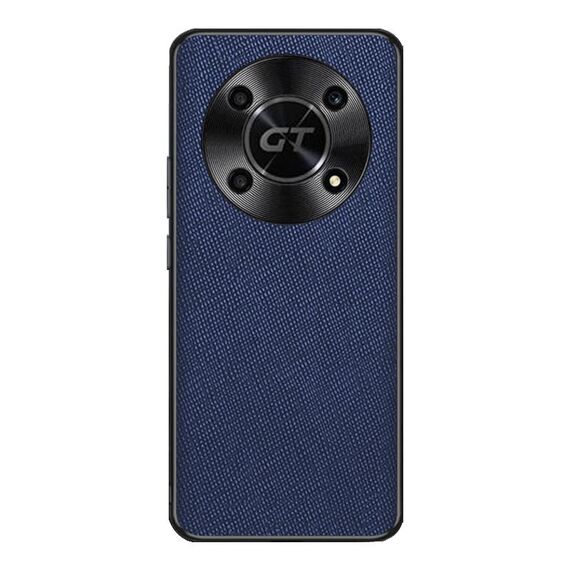Custodia per telefono in pelle PU per Honor X40 GT Cross Texture (blu zaffiro)