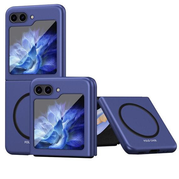 Custodia protettiva magnetica antiurto per Samsung Galaxy Z Flip6 5G Skin Feel (Bule)