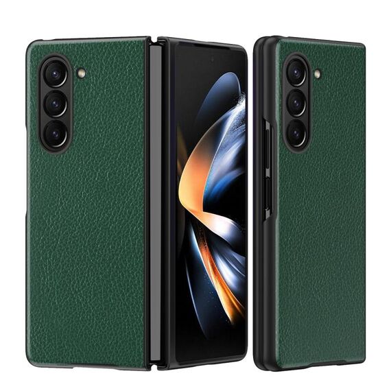 Custodia per telefono antiurto all-inclusive per Samsung Galaxy Z Fold6 5G Litchi Texture (verde)
