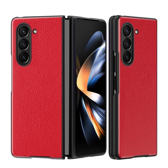 Per Samsung Galaxy Z Fold6 5G Litchi Texture Custodia antiurto all-inclusive (rossa)