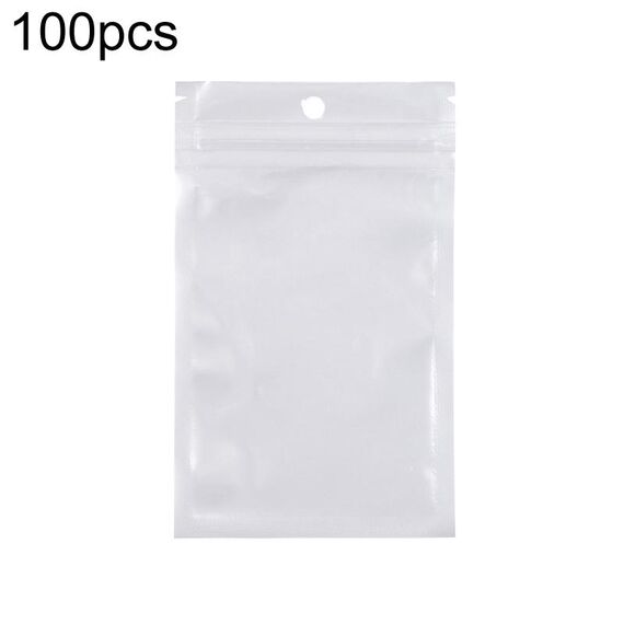 7 x 10 cm 100 pezzi di pellicola perlescente buste a chiusura lampo sacchetti autosigillanti in plastica traslucida