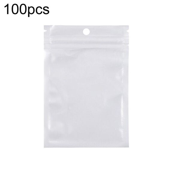 9 x 12 cm 100 pezzi di pellicola perlescente buste a chiusura lampo sacchetti autosigillanti in plastica traslucida