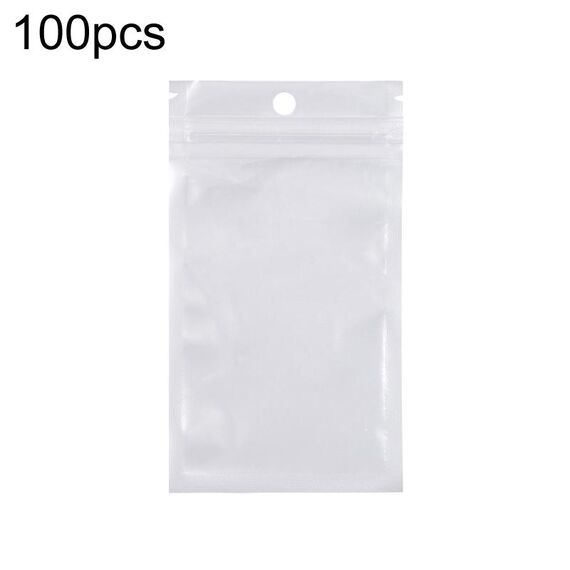 9 x 16 cm 100 pezzi di pellicola perlescente busta a chiusura lampo sacchetti autosigillanti in plastica traslucida