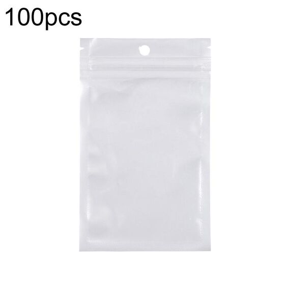 10 x 13 cm 100 pezzi di pellicola perlescente busta a chiusura lampo sacchetti autosigillanti in plastica traslucida