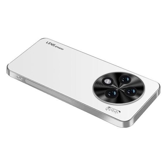 Per vivo X100s AG Custodia per telefono in acrilico galvanico satinato (bianco argento)