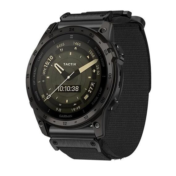 Per cinturino in nylon a due sezioni Garmin MARQ Athlete Gen 2 da 22 mm (nero)