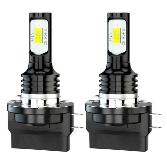 2 pezzi H11B 3570 2LED 80W Lampadine per fari auto Fendinebbia ad alta luminosità (Blu ghiaccio)