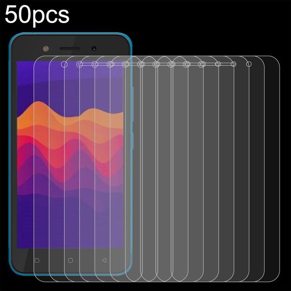 Per Itel A23 Pro 50 pezzi 0,26 mm 9H 2,5D pellicola in vetro temperato