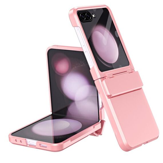 Per Samsung Galaxy Z Flip6 5G Diamond Case-film Cerniera integrale Custodia antiurto per telefono (rosa)