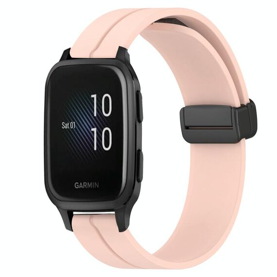 Per Garmin Venu Sq 2 Cinturino in silicone con chiusura magnetica da 20 mm (rosa)