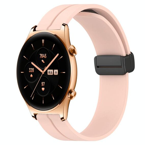 For Honor Watch GS 3 Cinturino in silicone con chiusura magnetica da 22 mm (rosa)
