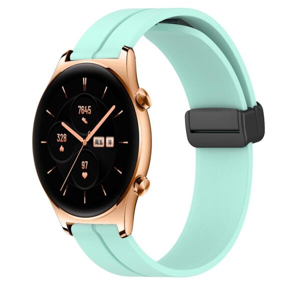 For Honor Watch GS 3 Cinturino in silicone con chiusura magnetica da 22 mm (verde acqua)