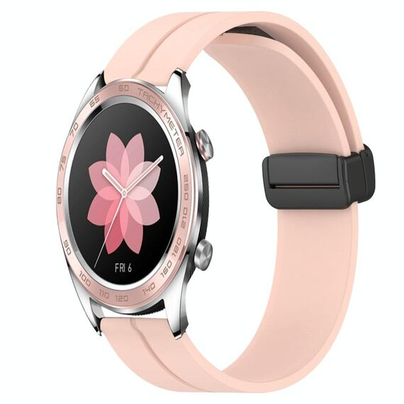 For Honor Watch Dream 22mm Cinturino in silicone con chiusura magnetica in tinta unita (rosa)