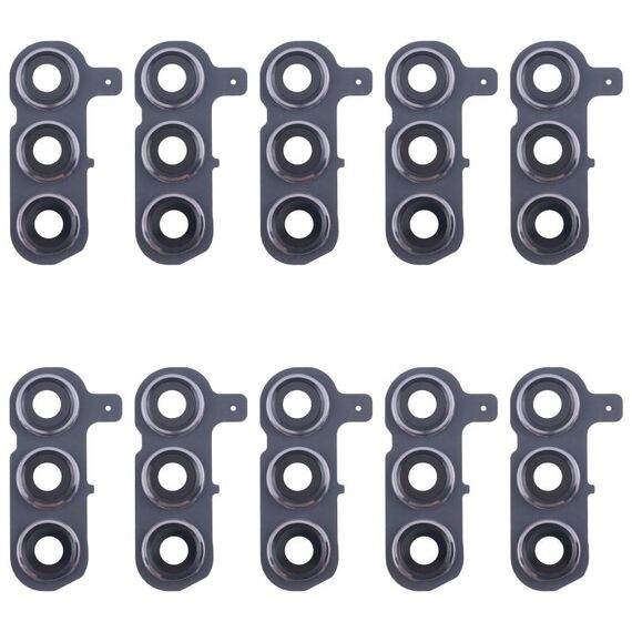 Per Samsung Galaxy S24+ SM-S926B 10 pezzi Copriobiettivo fotocamera posteriore originale (Argento)