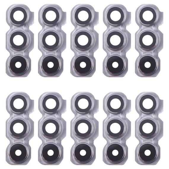 Per Samsung Galaxy A54 SM-A546B 10 pezzi copriobiettivo fotocamera posteriore originale (argento)