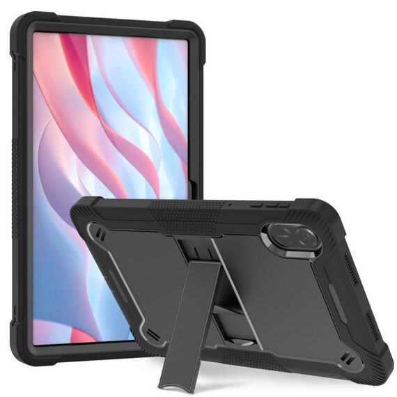Custodia per tablet PC ibrida in silicone antiurto per Honor Pad X9 con supporto (nero)