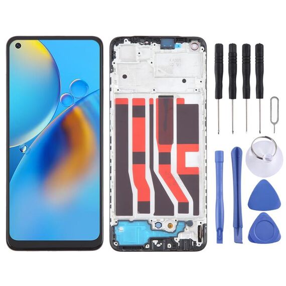 Per OPPO A74 4G OLED LCD Screen Digitizer assemblaggio completo con cornice