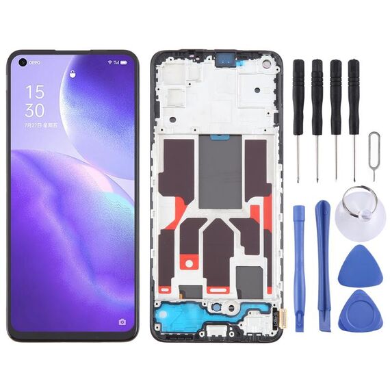 Per OPPO Find X3 Lite OLED LCD Screen Digitizer assemblaggio completo con cornice
