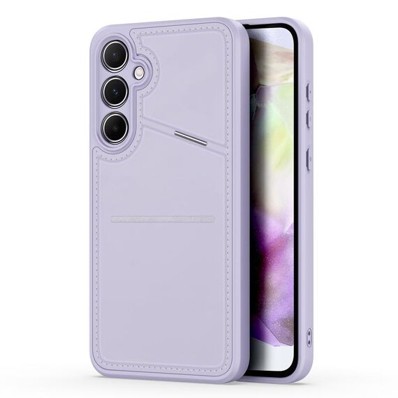 Custodia per telefono con supporto RFID serie Samsung Galaxy A35 5G DUX DUCIS Rafi II (viola)
