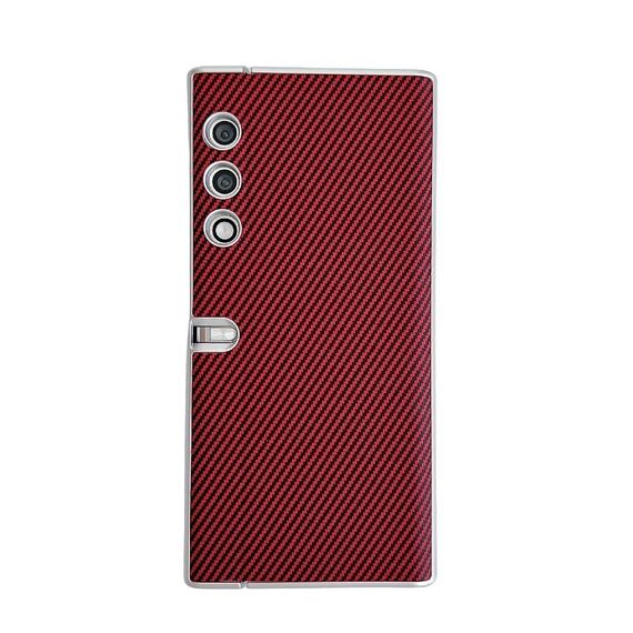 Custodia per telefono antiurto ultrasottile in fibra di carbonio Kevlar per Honor V Purse (rossa)