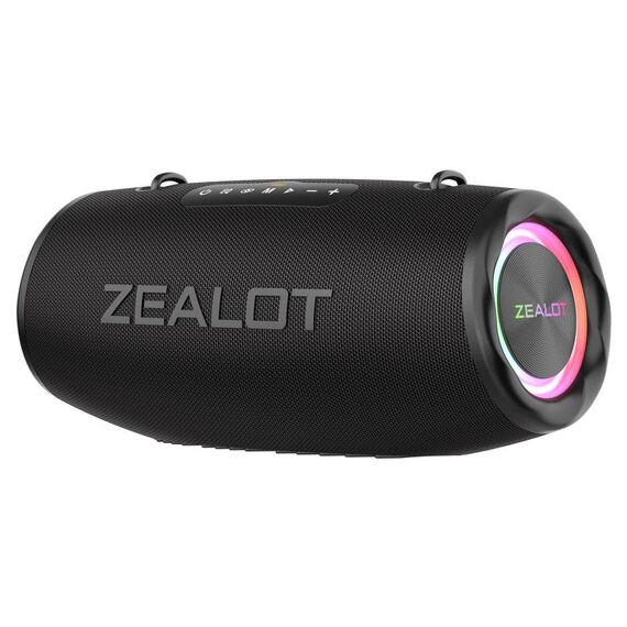Zealot S87 Altoparlante Bluetooth esterno portatile da 80 W con luce RGB (nero)