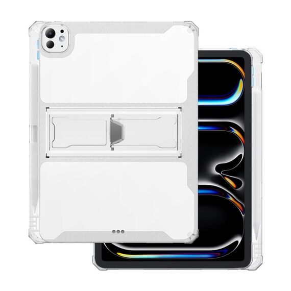 Per iPad Pro 11 2024 Custodia tablet Airbag per PC ibrida TPU con slot per penna (trasparente)