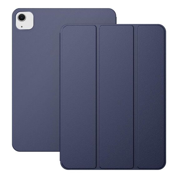 Per iPad Air 13 2024 Custodia magnetica per tablet intelligente con clip ultrasottile su entrambi i lati (blu scuro)