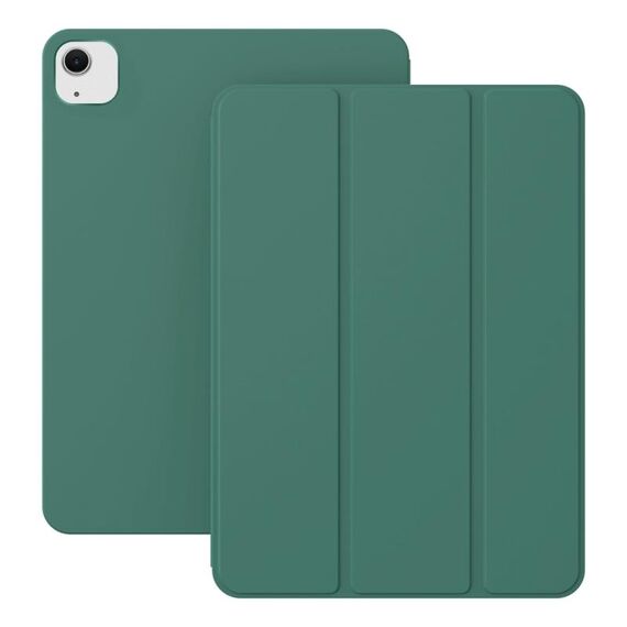 Per iPad Air 13 2024 Custodia magnetica per tablet intelligente con clip ultrasottile su entrambi i lati (verde scuro)