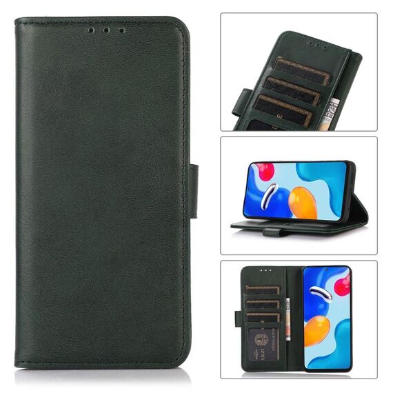 Per Xiaomi Redmi K70 5G / K70 Pro 5G Custodia per telefono in pelle con texture mucca (verde)