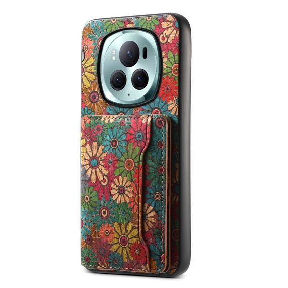 Custodia per telefono con supporto per slot per scheda Honor Magic6 Pro (verde primavera)