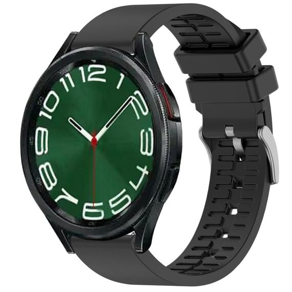 Cinturino per orologio in gomma fluorurata da 20 mm (nero)