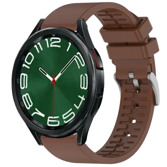 Cinturino per orologio in gomma fluorurata da 20 mm (marrone)
