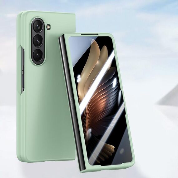 Per Samsung Galaxy Z Fold6 Custodia per telefono con iniezione di carburante integrata per PC Skin Feel (verde menta)