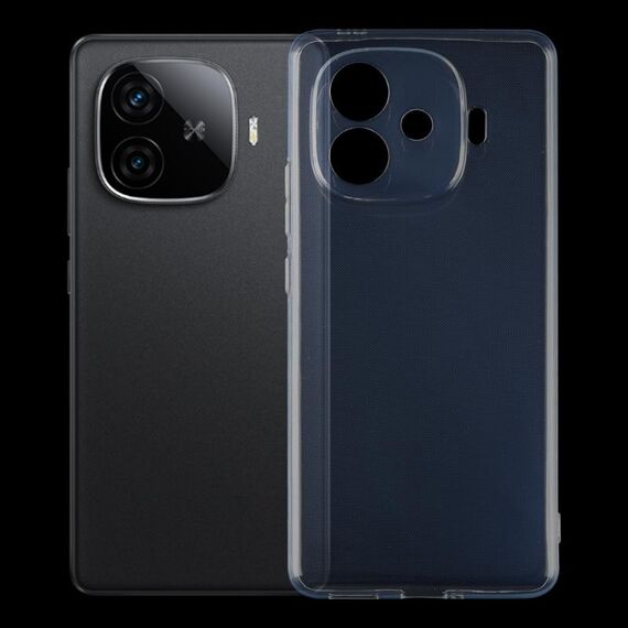Per vivo iQOO Z9 Turbo Custodia per telefono in TPU trasparente ultrasottile