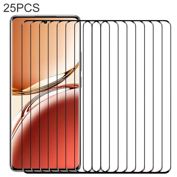 Per OPPO F27 Pro 25 pezzi Pellicola in vetro temperato a schermo intero con bordo curvo 3D