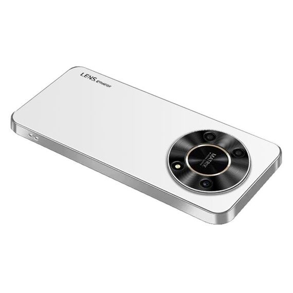 Per Honor X30 AG Custodia per telefono in acrilico galvanico satinato (bianco argento)