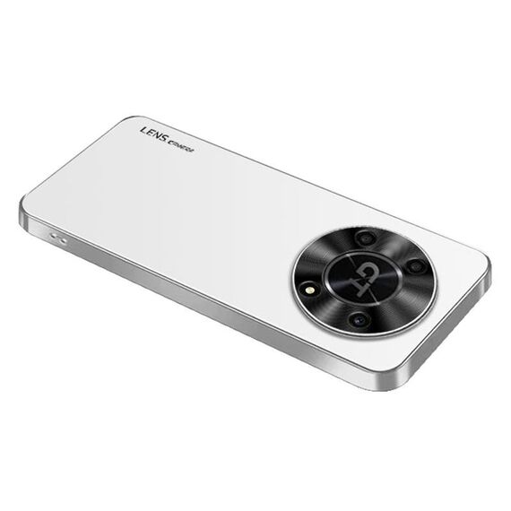 Per Honor X40 GT AG Custodia per telefono in acrilico galvanico satinato (bianco argento)