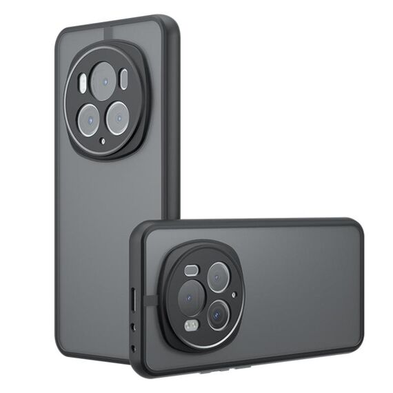 Per Honor Magic6 Pro Armor Custodia per telefono TPU ibrida per PC con foro preciso (nero satinato)