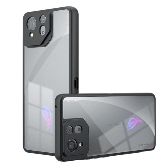 Per Asus ROG Phone 8 Armor Precise Hole PC Custodia ibrida in TPU (trasparente)