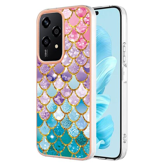 Per Honor 200 Lite Custodia per telefono TPU IMD galvanica globale (scaglie colorate)