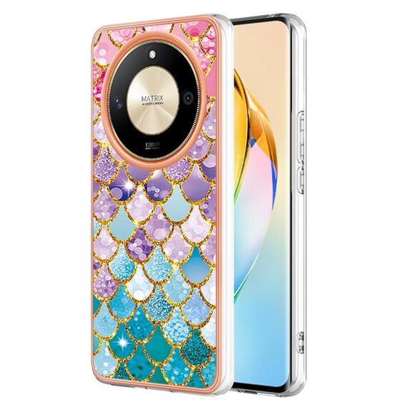Per Honor X9b Custodia per cellulare IMD TPU galvanica (scaglie colorate)