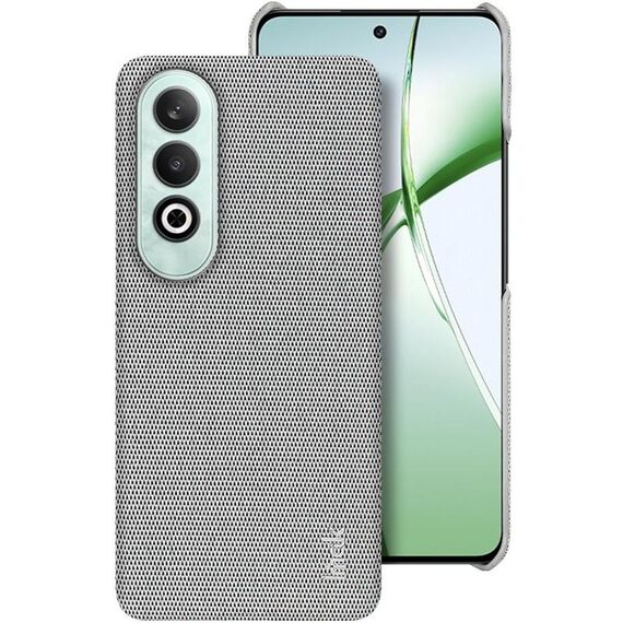 Per OPPO K12 5G imak Ruiyi Series Texture in tessuto PU + custodia per telefono PC (grigio chiaro)