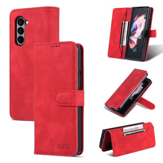 Per Samsung Galaxy Z Fold6 5G AZNS Dream II Skin Feel PU+TPU Custodia per telefono con vibrazione orizzontale in PU (Rosso)