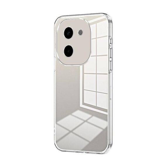 Per vivo Y200 Custodia per telefono con foro sottile con placcatura trasparente (trasparente)