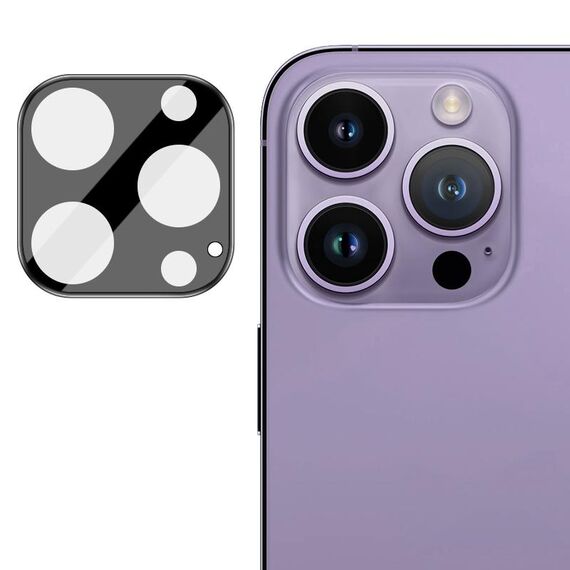 Per iPhone 16 Pro / 16 Pro Max imak Pellicola per lente in vetro integrata ad alta definizione Versione nera