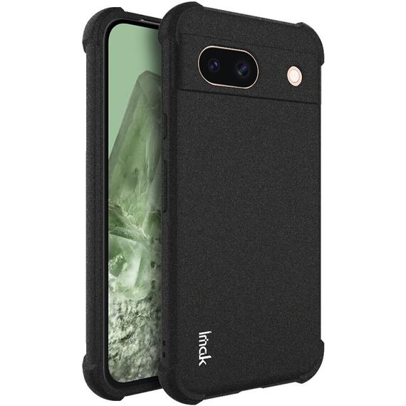 Custodia per telefono in TPU antiurto imak per Google Pixel 8a (nero opaco)